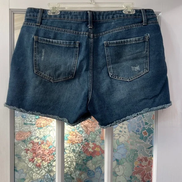 Time and Tru Dark Blue Denim Shorts - Picture 3 of 4